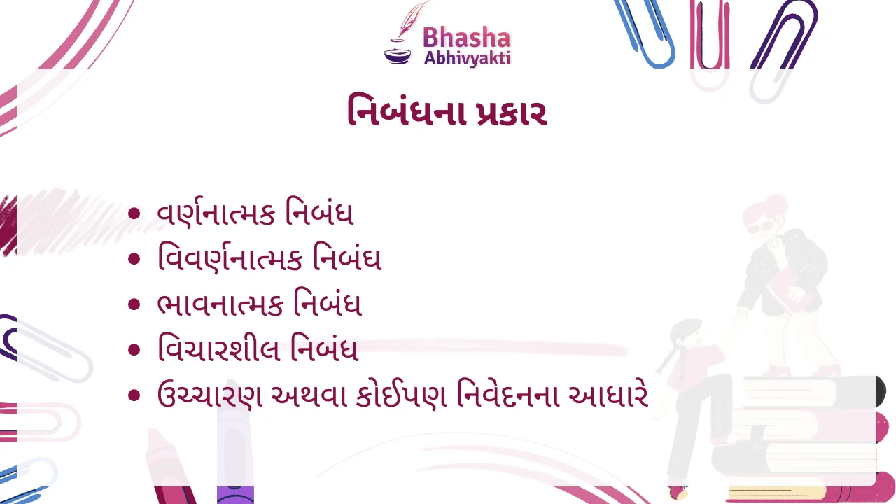 નિબંધના પ્રકાર